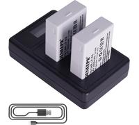 BIBT-2X Lp-E8 Pour Batteries Canon Eos Rebel T2I T3I T4I T5I Eos 550D 600D 650D 700D Kiss X4 X5 X6 X7 Lc-E8E