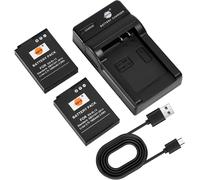 BIBT-Dste En-El12 Enel12 Lot De 2 Batteries Et Chargeur Compatibles Avec Nikon Coolpix P300 P310 P330 P340 S31 S70 S610 S620 S630 S640 S800C