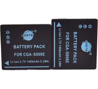 BIBT-Dste2X S008E De Remplacement Li-Ion Batterie Pour Panasonic Cga-S008A,Cga-S800A/1B,Cga-S800E,Cga-S800E/1B,Dmw-Bce10,Dmw-Bce10E,Vw-Vbj10
