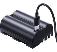 BIBT-En-El3E Batterie Avec Port Usb-C,Batterie De Remplacement Haute Performance 2400 Mah Pour Appareils Photo Nikon D50,D70,D70S,D80,D90,D100,D200,D300,D300S,D700 ¿ Noir