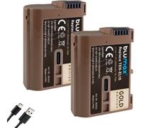 BIBT-Lot De 2 Batteries Compatibles Avec Nikon,En-El15,2600 Mah,En-El15C En-El15B En-El15A Avec Prise De Charge Usb De Type C Pour Z5 D850 D7500 - Z8 Z7 Ii Z6 Iii Zf