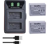 BIBT-Lot De 2 Batteries Nb-10L Nb10L Nb 10L + Chargeur Double Usb Fin Pour Appareils Photo Canon G1X G15 G16 Sx40Hs Sx50Hs Sx60Hs Sx40 Sx50 Sx60 Hs