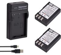 BIBT-Remplacement Batterie En-El9 En-El9A (2) Et Chargeur Usb Portable Kit Pour Nikon D3000,D5000,D40,D60,D40X