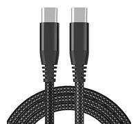 BIBTIM Câble chargeur USB C vers USB C 2M, 60W USB 2.0C câble de charge rapide compatible MacBook iPad Air 4 Galaxy S22 S21 Ultra S20 mi 11 Note 10 Pixel 6 5 4a Huawei Xiaomi Nintendo Xbox PS5