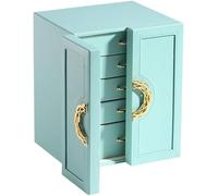 BIBTOO Boîte de Rangement de Maquillage, Grande capacité, Multicouche, coréenne, for Bijoux, Boucles d'oreilles, Colliers, Bijoux(3)