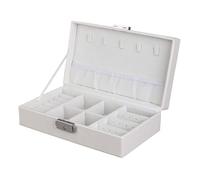 BIBTOO Boîte de Rangement for Bijoux, boîte de Rangement for bagues, Colliers, Maquillage, Boucles d'oreilles, présentoir, boîte à Bijoux, Cadeau for Femme