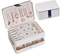 BIBTOO Boîte de Rangement for Bijoux, Organiseur for Colliers, Boucles d'oreilles, Petite boîte à Bijoux(A)