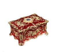 BIBTOO Boîte en métal Style rétro for bagues, Colliers, Petits Objets de Rangement créatifs, Cadeau(2,18 * 13 * 8cm)