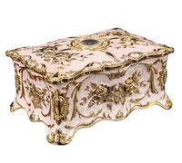 BIBTOO Boîte en métal Style rétro for bagues, Colliers, Petits Objets de Rangement créatifs, Cadeau(3,12 * 9 * 5cm)