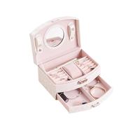BIBTOO Organisateur de Bijoux avec Miroir et Serrure, boîte à Bijoux Sector, étui à Bijoux et présentoir