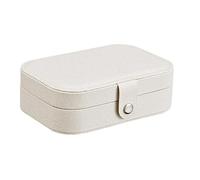 BIBTOO Organisateur de Bijoux Universel, présentoir, boîte Portable, Rangement en Cuir avec Boutons