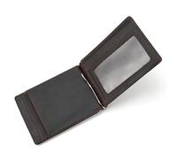 BIBTOO Portefeuille Mince à Pince à Billets for Hommes, Portefeuille de Voyage à Poche Avant bloquant Les RFID avec Porte-Cartes(B)