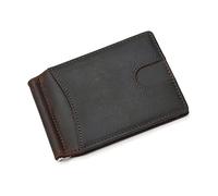 BIBTOO Portefeuille rétro Porte-Cartes antimagnétique Fait à la Main rétro décontracté Portefeuille for Hommes et Femmes Mince(B)