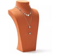 BIBTOO Présentoir à Bijoux 3D for Colliers et Bijoux - Support de Rangement autoportant en 3 Dimensions for pendentifs et chaînes(12 * 6.5 * 17.5cm)