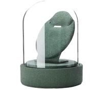 BIBTOO Présentoir à Bijoux en Velours avec Couvercle en Verre, présentoir à Bijoux for Exposition, présentoir à Bijoux for Vente, Organisateur de Colliers, présentoir à Bijoux(1)