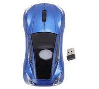 Bibulkoye Souris sans Fil en Forme de Voiture de Sport, Ergonomique, 1600DPI, 2.4 GHz, Optique, pour Ordinateur PC et Portable (Pearl Blue)