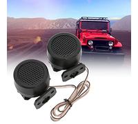 Bibulkoye Tweeter dôme de Voiture 500W, 2 pièces, condensateur intégré, 4 Ohm, Excellente qualité sonore, Haut-Parleur de Voiture