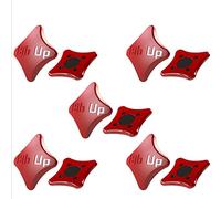 BIBUP 3.0 - De puissants aimants pour Le Sport, Running, Cycling (Rouge, Matte)