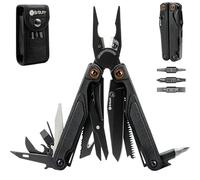 BIBURY Pince Multifonctions Légère à Manche G10, Outil Multifonction avec Coupe-fils et Ciseaux Remplaçables, Multitool pour Extérieur, Survie, Camping, Randonnée, Réparation, Cadeau Homme - Noir