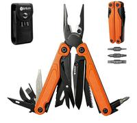 BIBURY Pince Multifonctions Légère à Manche G10, Outil Multifonction avec Coupe-fils et Ciseaux Remplaçables, Multitool pour Extérieur, Survie, Camping, Randonnée, Réparation, Cadeau Homme - Orange