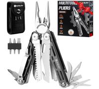 BIBURY Pince Multifonctions, Outil Multifonction, Camping Gadget Insolite Utile, Multitool, Idee Cadeau Homme Original, Anniversaire, Saint Valentin, Cadeau Noel Homme pour Camping, Randonnée, Survie