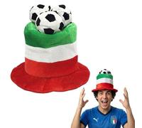 Bibykivn Chapeau de Football Coupe du Monde à Quatre Pointes - Chapeau Supporter Équipe Nationale, Accessoire de Fan, Chapeau de Fête & Cadeau Football