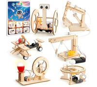 Bibykivn Kit d'Expériences Scientifiques pour Enfants 8-14 Ans, D'Électronique avec Circuits, Jeu de Construction en Bois DIY, Cadeau Éducatif pour Filles et Garçons