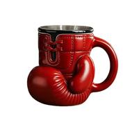 Bibykivn Mug Original Gant de Boxe - Tasse à Café Drôle pour Homme, Idée Cadeau Anniversaire ou Collègue, Tasse Fantaisie pour Fan de Boxe et Amateur de Sport (Rouge)