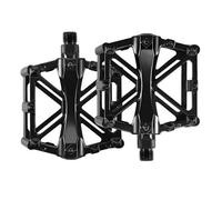 Bibykivn Pédales Vélo MTB Plates en Aluminium CNC - Pédales Larges Antidérapantes avec Pins, Légères et Robustes pour VTT, Vélo de Route et Trekking (2 Palier)