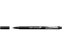 Bic Stylo Feutre Intensity, Baguée Métal, Pointe Ultra Fine 0,4 Mm, Coloris Noir