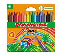 Bic 18 crayons de couleur étui Plastidecor