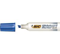 BIC 19934 Marqueur velleda 1781 pointe Biseautée 2 mm écriture 3-5 mm encre Cétone effaçables corps Métal capuchon ventilé
