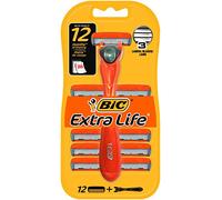 BIC 3 rasoirs Hybrid Extra Life pour homme - 1 manche et 12 recharges