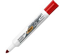BIC Marqueur Velleda 1711 – pointe ogive 2 mm, effaçable, corps plastique, encre cétone – rouge