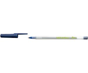 BIC 36134 Ecolutions Round Stic Stylo-bille écriture moyenne encre classique recy onomique corps fin 0,5 mm Bleu