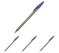 BIC 37535 Cristal Large Fashion Stylo-bille écriture large encre classique bille Indéformable version Fun Assortis 1 mm Assorties (Lot de 4)