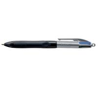 BIC 4 Colours Grip Pro Noir, Bleu, Vert, Rouge Stylo à bille rétractable clip-on Medium 12 pcs