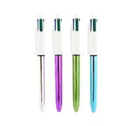 BIC 4-COLOURS SHINE Noir, Bleu, Vert, Rouge 12 pièce(s)
