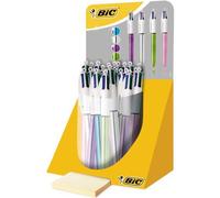 Bic 4 Colours Shine Stylo-Bille Gencodé Boîte De 20 Noir/Bleu/Rouge/Vert