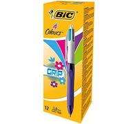 Bic Stylo À Bille Rétractable 4colours Grip Fashion