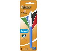 BIC 4 Couleurs Original Stylo-Bille Rétractable Pointe Moyenne (1,0 mm) - Blister de 1