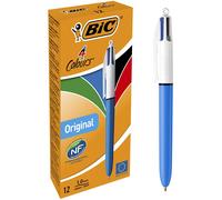 Bic Box 12 Pen 4 Classic Colors Bleu