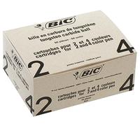 Bic Recharge Pour Stylo À Bille 4 Couleurs Pointe Moyenne Encre Noire