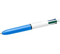 BIC 40616 Standard Stylo-bille 4S Min I pointe moyenne encre classique rétractable rechargeable Assorties