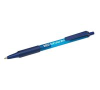 Bic Stylo À Bille Rétractable Soft Feel Clic Grip, Bleu