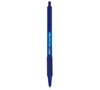 Bic Stylo À Bille Rétractable Soft Feel Clic Grip, Bleu