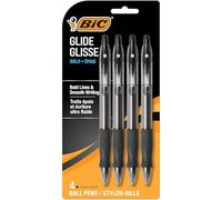 BIC 859025 Velocity Retractable Ballpoint Pens Bold Point Black Ink