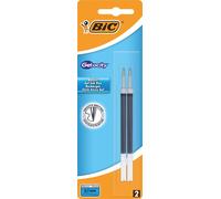 BiC® 862228 Gel-Mine - dokumentenecht, Metallspitze 0,35 mm, schwarz, 2er Pack