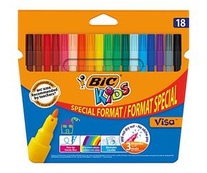 BIC 9117381 Kids Visa Pack de 18 Feutres de Coloriage