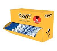 BIC 922648 Effaçables à Sec Feutres, 1.5mm Pointe Ogive, Bleu, Lot de 48